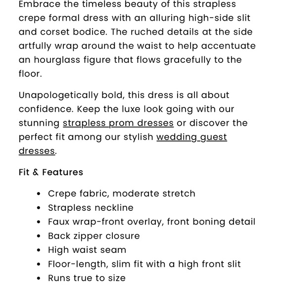 Windsor Black Sequin Strapless Kaia Gown - Picture 6 of 8